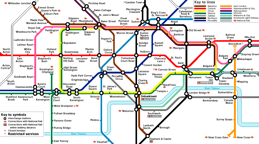 LONDON TUBE MAP 2010